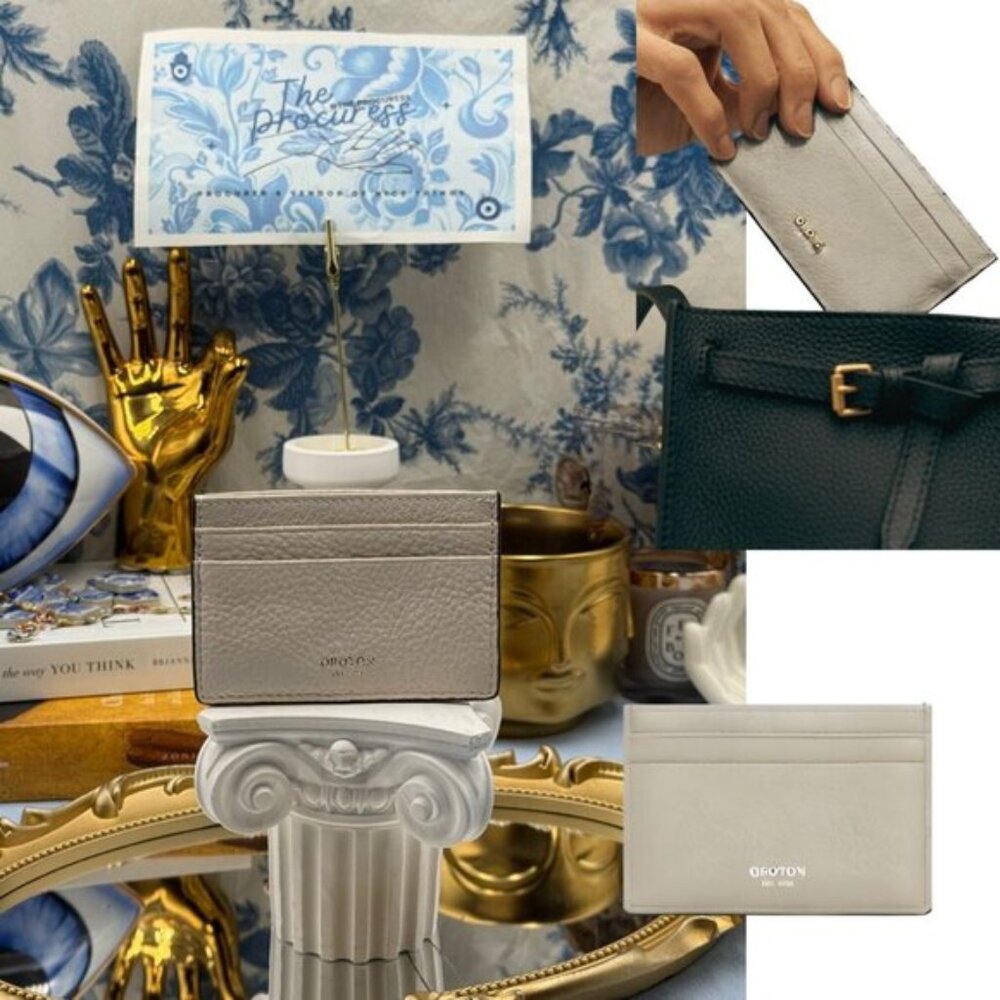 🆕 OROTON 🧿 NWOT Margot Card Sleeve, White Leather Cardholder